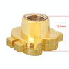 Universal 8mm Dollar Style Plastic Car Tire Valve Caps, Pack of 4(Gold)
