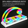 COOLMOON AS360 Magic Diamond Edition Computer Cooler ARGB Water Cooling Light Integrated CPU Radiator(Black)
