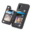 For Samsung Galaxy S25 5G Carbon Fiber Horizontal Flip Zipper Wallet Phone Case(Black)