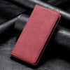 For Samsung Galaxy A36 Business Solid Color Magnetic RFID Leather Phone Case(Red)