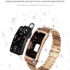 K13S 1.14 inch TFT Screen Slub Steel Strap Smart Calling Bracelet Supports Sleep Management/Blood Oxygen Monitoring(Tarnish)