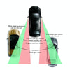 3R 3R-059 Car Auxiliary Side View Mirror Round Blind Spot Wide Angle Mirror
