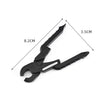 9 In1 Multifunctional Stainless Steel Folding Pliers EDC Outdoor Tools, Specification: Black Pliers