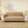 Double-sided Waterproof Pet Cushion Diamond Pattern Sofa Cover, Size:190x196cm(Light Coffee)