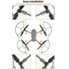 For DJI Air 3S / 3 Sunnylife Propellers Guard Protector Integrated Shielding Rings Quick Release Anti-Collision Props Safe Ring (Grey)