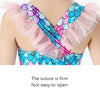 Girls One Piece Dress Swimwear Mermaid One Piece Swimsuit, Size: 120cm