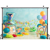 2.1m X 1.5m One Year Old Birthday Photography Background Party Decoration Hanging Cloth(583)