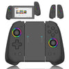 For Switch Joycon With Colorful Light Left And Right Handle(Black)