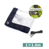 Balcony Windows Transparent Rainproof Cloth Plants Insulation Anti-Bird Thick Windshield, Specification: 1x1.8m Soft Glass