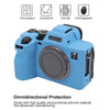 For Sony ILCE7RM5 / A7R5 Litchi Texture Soft Silicone Protective Case(Blue)