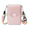 For FUJIFILM Instax mini Link 2 Crystal Hard Case Camera Bag with Shoulder Strap (Transparent)