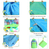 Double Shoulder Mesh Backpack Toy Storage Beach Bag For Children(Green)