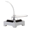 Solar 360 Degree Rotating Turntable Colorful Lights Glasses Display Stand(White)