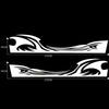 2 PCS/Set D-467 Waves Pattern Car Modified Decorative Sticker(White)