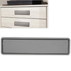 Simple Wardrobe Slotted Scrub Handle Concealed Recessed Drawer Invisible Handle, Hole Distance160mm (Grey)