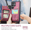 For Samsung Galaxy S25 Ultra 5G CaseMe C22 Card Slots Holder RFID Anti-theft Phone Case(Red)