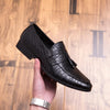 Men Comfortable Gentleman Business Fashion Pointed Dress Men Shoes, Size:45(Black)