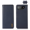For Asus ROG Phone 7 KHAZNEH Nappa Top Layer Cowhide Leather Phone Case(Blue)
