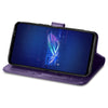 For Asus ROG Phone 6 Four-leaf Clasp Embossed Buckle Leather Phone Case(Purple)