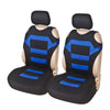 Car Vest Style Double Front Seat Interior Seat Cover(Blue)