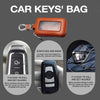 Car Remote Control Universal Visible Zipper Key Case(Claret)