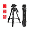 JMARY KP2234 Telescopic Aluminum Alloy SLR Camera Phone Live Streaming  Photography Tripod(Black)