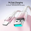 JOYROOM S-A42 Crystal Clear Series Fast Charging Data Cable, USB to 8 Pin Cable, Length: 1.2m(White)