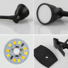 668A001 USB 360 Degree Bend Hose Desk Lamp, Spec: Black Stepless Dimming