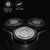 Original Xiaomi ENCHEN Water Proof Triple Rotary Double Ring Blade Shaving Head Electric Rechargeable Shaver For Men(Black)