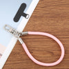 Pearl Silver Metal Buckle Phone Wrist Strap Phone Short Lanyard(Red)