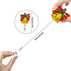 68cm Christmas Cartoon Pull Badge Reel Rotatable Certificate Buckle, Style: Wreath