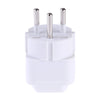 Portable Universal Socket to Israel Plug Power Adapter Travel Charger (White)