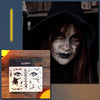 10pcs Halloween Scar Waterproof Tattoo Sticker Simulated Face Horror Stickers, Pattern: RM-043