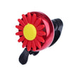 5 PCS Bicycle Bell Flower Aluminum Bell(Red)