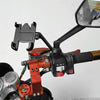 Motorcycle Rear View Mirror Aluminum Alloy Bracket(Black)