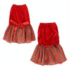 Christmas Plaid Dog Skirt (Red, S) - Cat/Dog Apparel
