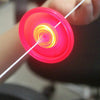 10 PCS Flash Pull Line Hot Wheels Light Flywheel Pull Whistle Creative Children Toys(Random Color Delivery)