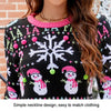 Casual Christmas Snowman Pullover Sweater Women Cartoon Knitwear, Size: XXL(Snowman)