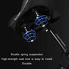 WEST BIKING Bicycle Riding Big Butt Comfortable Saddle(Black Hollow Windshield)