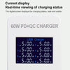 A8B 50W 8 Ports USB Smart Charging Station with Digital Display, Plug:EU Plug