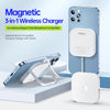 DUZZONA W7 3 In 1 Magnetic Wireless Charger(White)