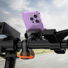 YYS-615 Motorcycle Bicycle Semi-Wrapped Riding Navigation Cell Phone Holder(Black+Orange)