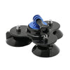 Triangle Direction Suction Cup Mount with Tripod Mount + Handle Screw for GoPro, Insta360, DJI and Other Action Cameras(Dark Blue)