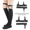 Leg Stocking Clips Anti-Drop Leg Loop Garters, Color: Black Single Head Gourd Clip