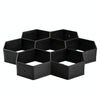 Plastic Floor Mold Ultralight DIY Garden Paving Hexagonal Fancy Mould(Black)