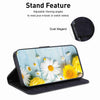 For Realme 13+ Global Lily Embossed Leather Phone Case(Black)