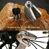 Electrical Vehicle Triangle Disc Brake Lock Universal Alloy Steel Anti-Theft Lock Scooter Padlock(Black)