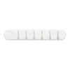 6 Holes Bear Silicone Desktop Data Cable Organizing And Fixing Device(White)