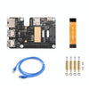 Waveshare For Raspberry Pi 5 PCIe to MiniPCIe / Gigabit Ethernet / USB 3.2 Gen1 HAT, Spec: No Accessories