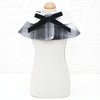 Dog Shawl Cloak, Black White Grid, Medium (20-25cm Neck)